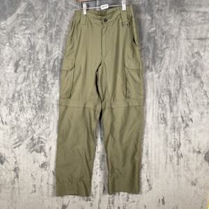 Boy Scouts of America relaxed extra small 25 x 30 dark green zip off pants